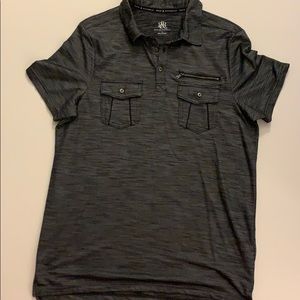 Rock & Republic Gray Polo with Add’l Zip Pocket